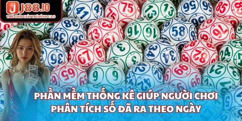 Phần mềm thống kê giúp người chơi phân tích số đã ra theo ngày